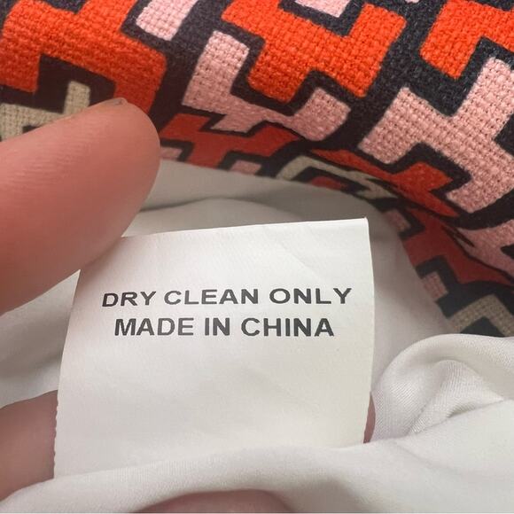 CK BRADLEY Emery Pink Orange Geometric Mod Dress Size Large - Picture 15 of 16